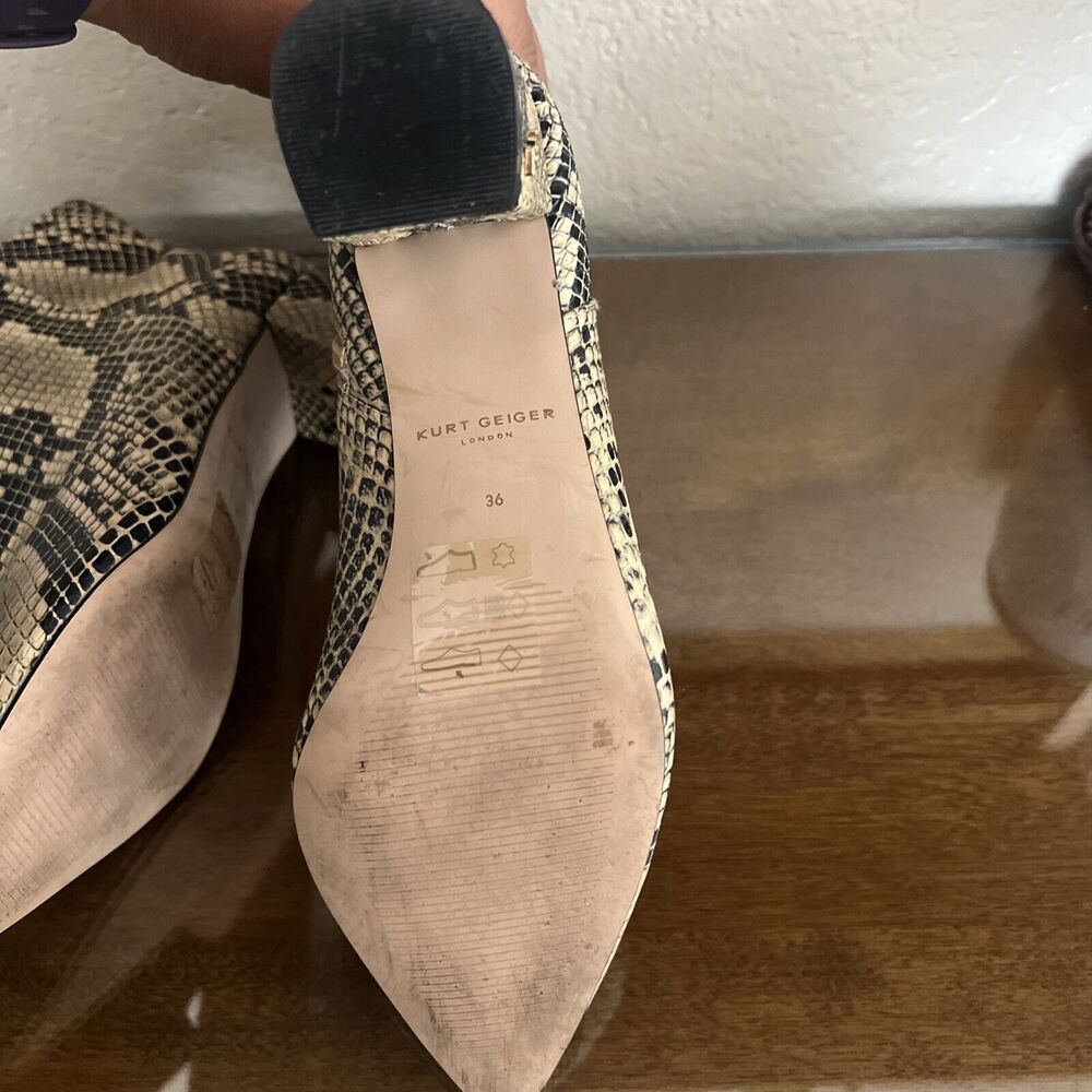 Kurt Geiger Animal Print Ankle Booties| Size 36 - Picture 10 of 14